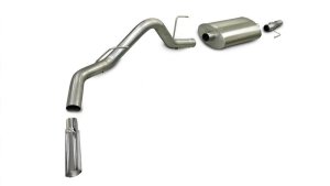 Ford F-150 Performance Exhaust - CORSA Performance - Cat-Back Sport - Polished - `09-`10